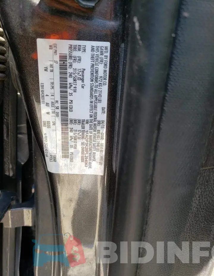 1FADP3K28FL294063 Photo# 12