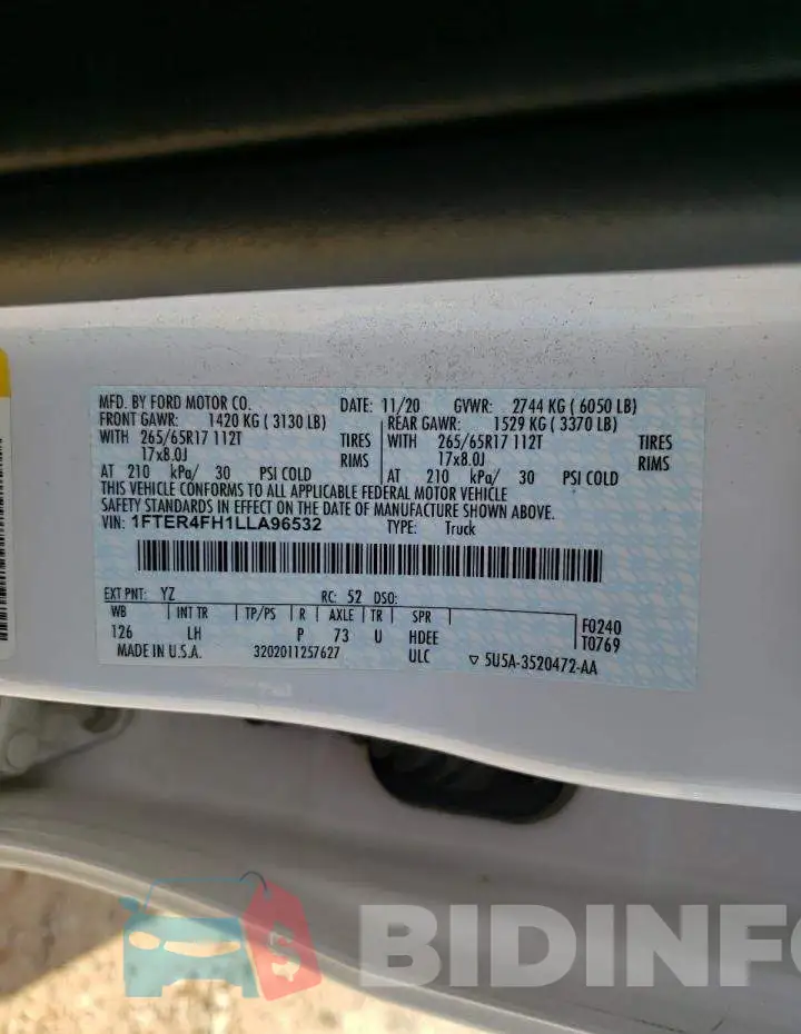 1FTER4FH1LLA96532 Photo# 12