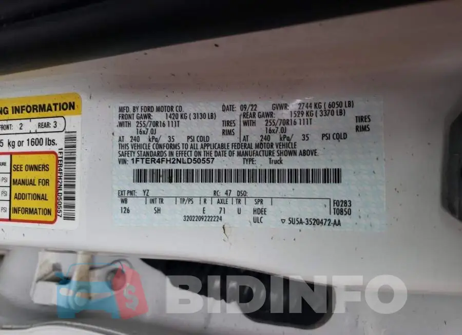 1FTER4FH2NLD50557 Photo# 12