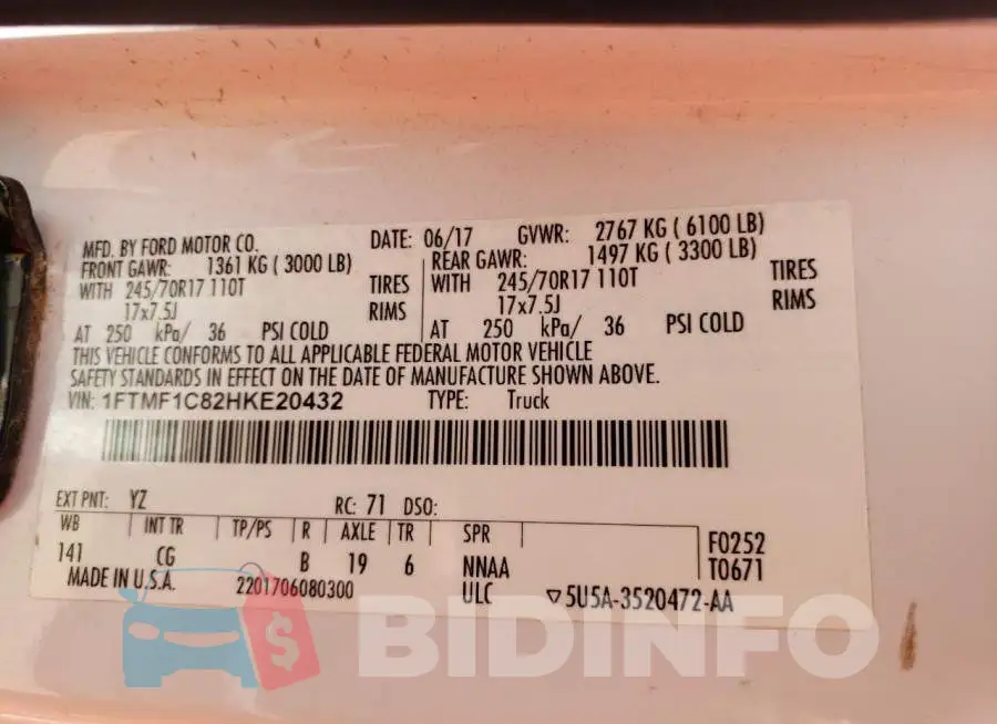 1FTMF1C82HKE20432 Photo# 12