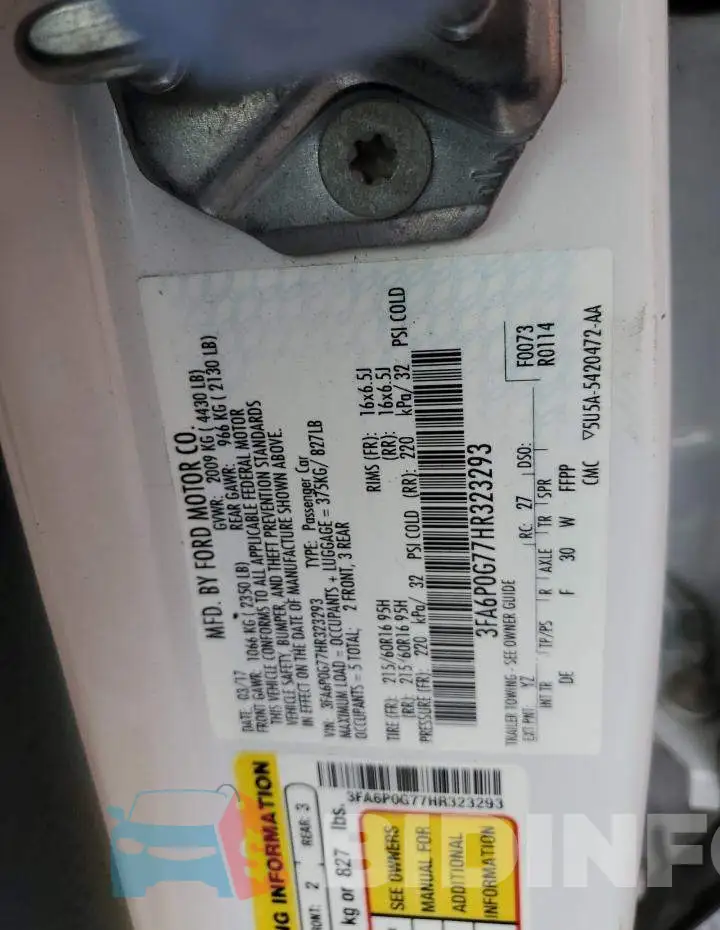 3FA6P0G77HR323293 Photo# 12