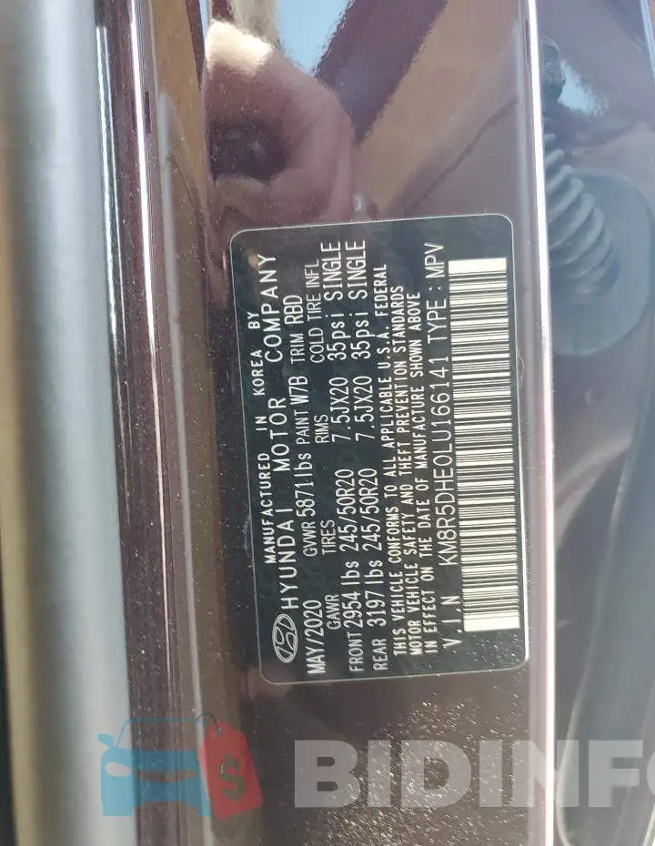 KM8R5DHE0LU166141 Photo# 13