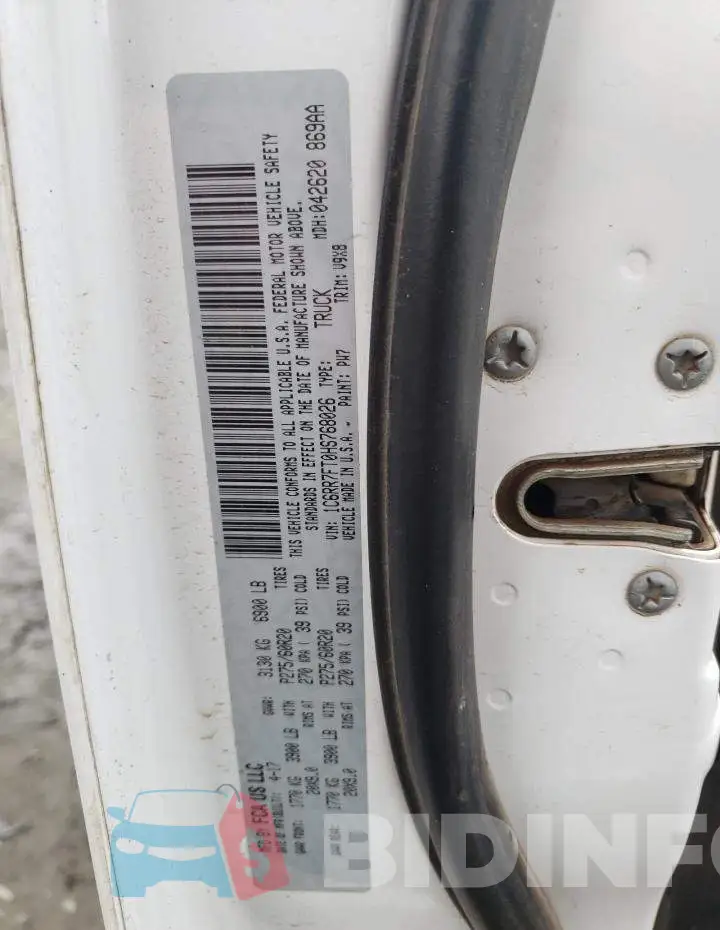 1C6RR7FT0HS768026 Photo# 13