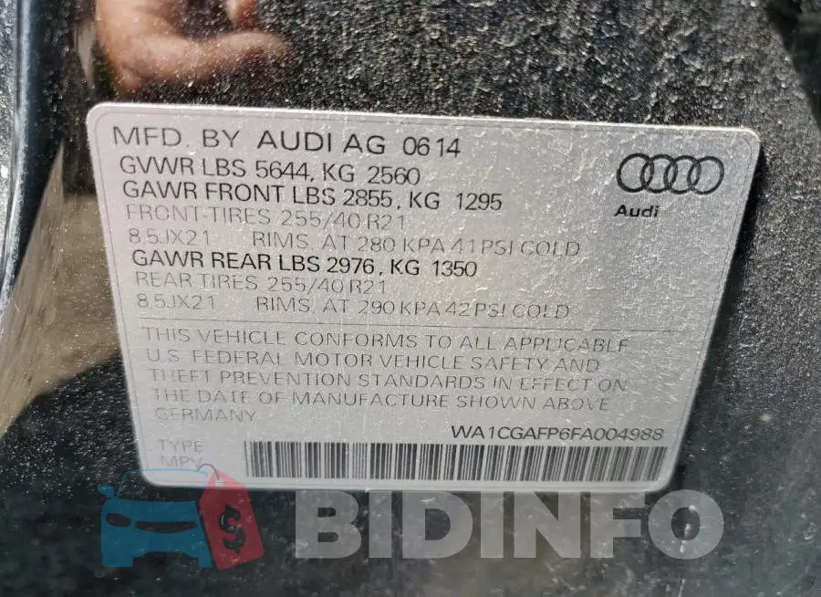 WA1CGAFP6FA004988 Photo# 13