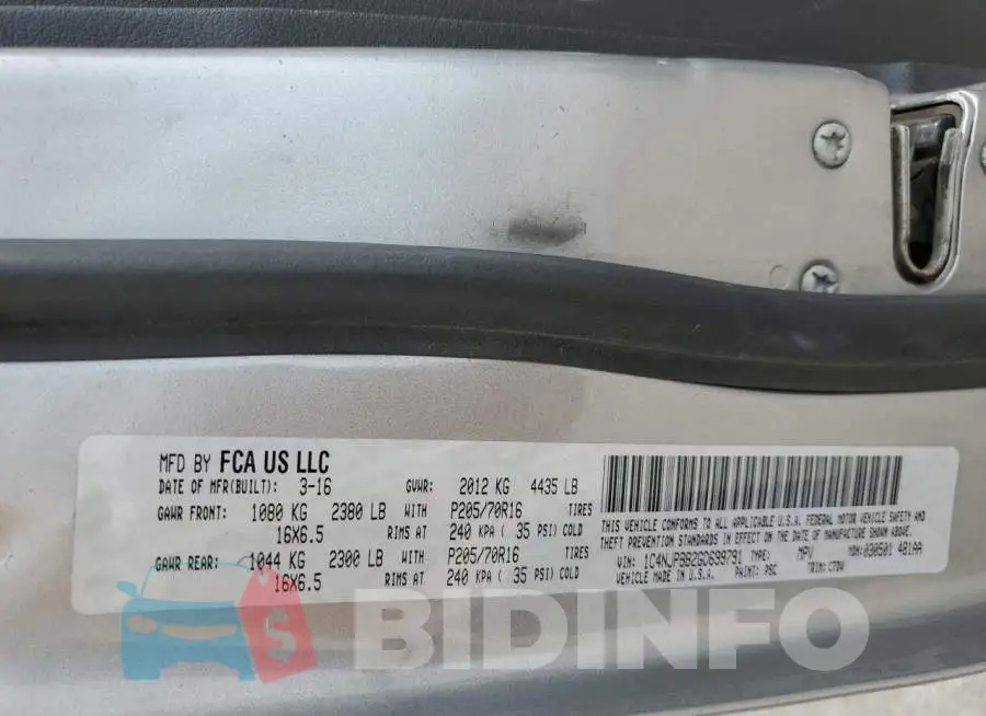 1C4NJPBB2GD699791 Photo# 13