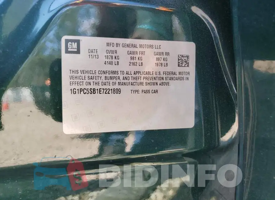 1G1PC5SB1E7221809 Photo# 12