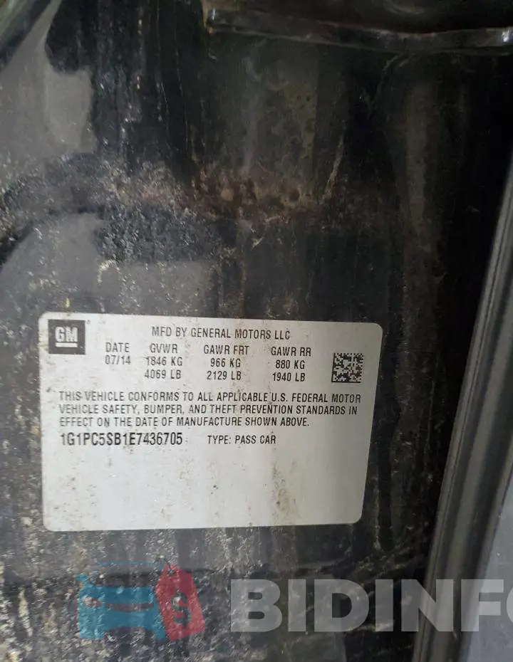 1G1PC5SB1E7436705 Photo# 12