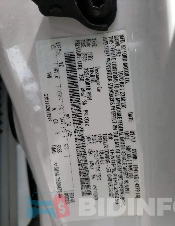 1FADP3L91HL235256 Photo# 12
