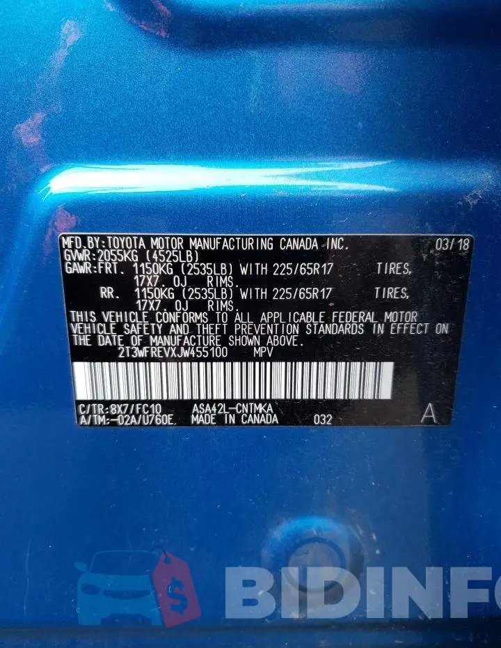 2T3WFREVXJW455100 Photo# 13