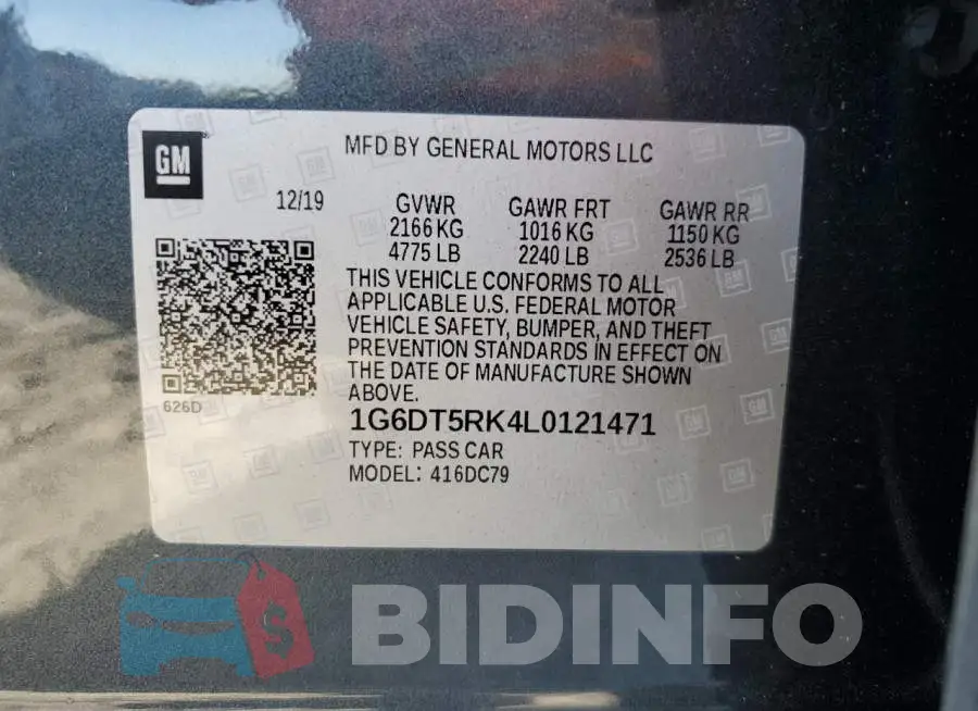 1G6DT5RK4L0121471 Photo# 12