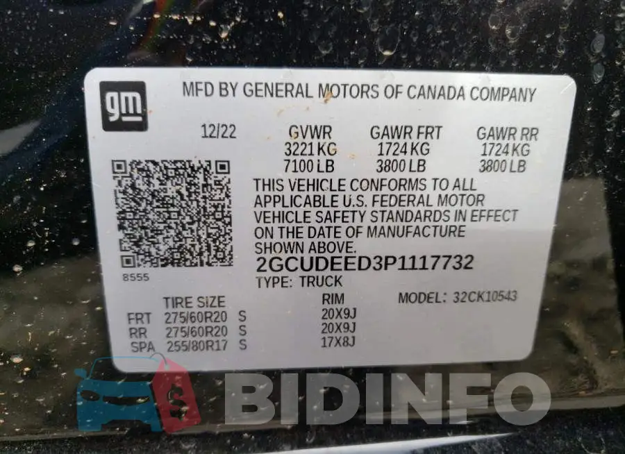 2GCUDEED3P1117732 Photo# 13