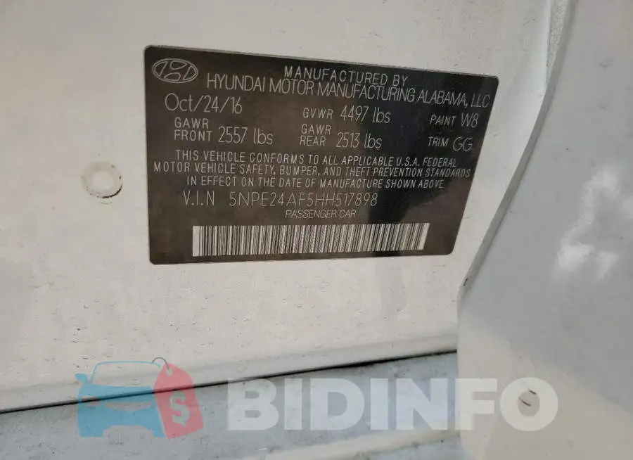 5NPE24AF5HH517898 Photo# 12