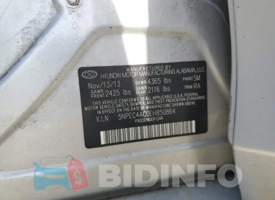 5NPEC4AC0EH850864 Photo# 12