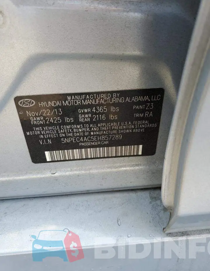 5NPEC4AC5EH857289 Photo# 13