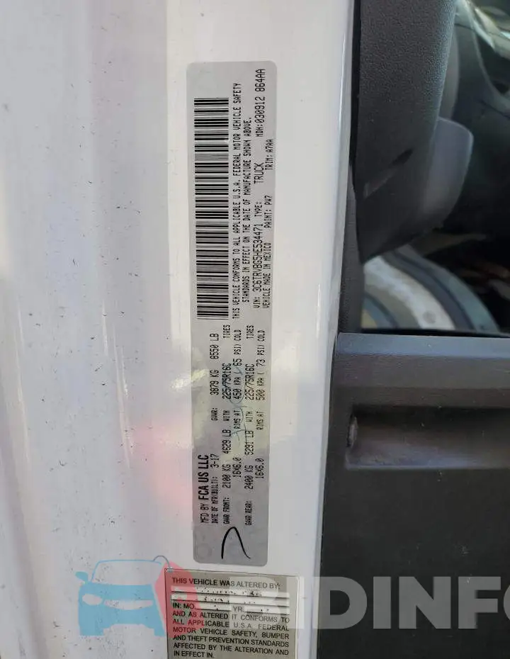 3C6TRVBG5HE534471 Photo# 13