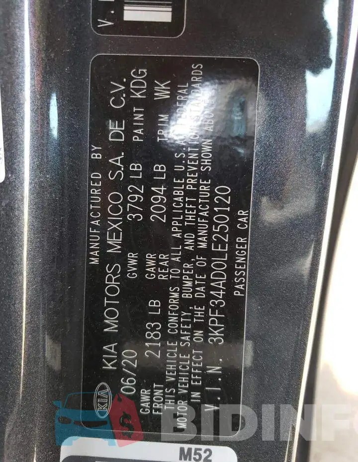 3KPF34AD0LE250120 Photo# 12
