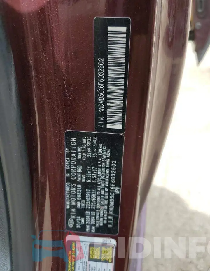 KNDMB5C16F6032602 Photo# 13
