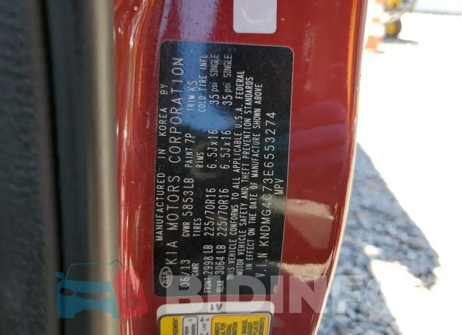 KNDMG4C73E6553274 Photo# 13