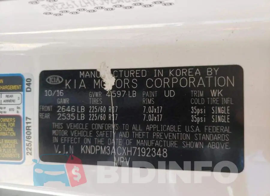 KNDPM3ACXH7192348 Photo# 12