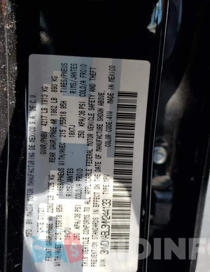 3MVDMABL3MM244133 Photo# 12