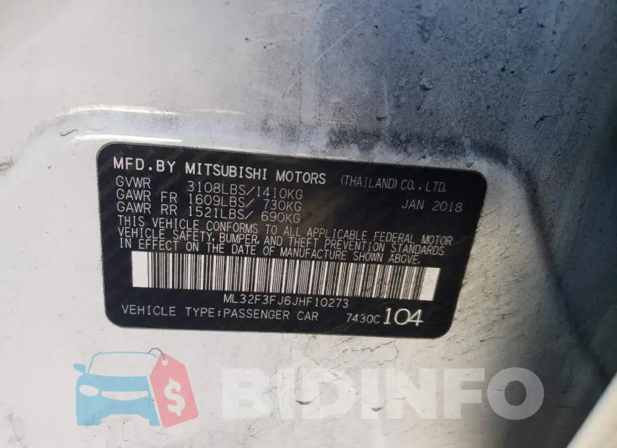 ML32F3FJ6JHF10273 Photo# 12