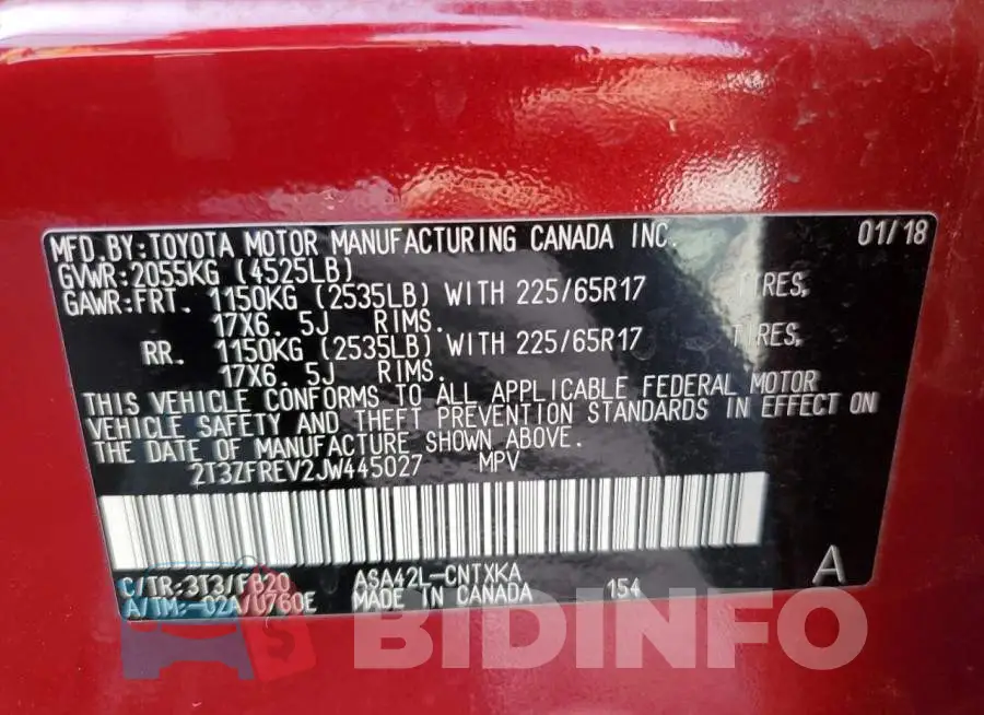 2T3ZFREV2JW445027 Photo# 13