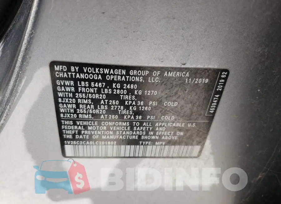 1V25C2CA0LC201802 Photo# 14