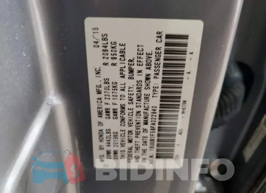 19UUB1F58FA022840 Photo# 12