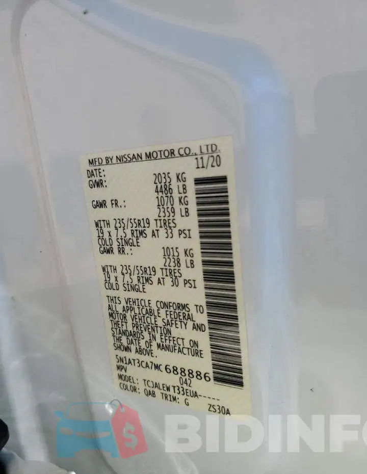 5N1AT3CA7MC688886 Photo# 12
