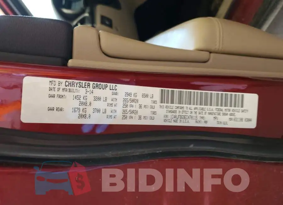 1C4RJFBG9EC470115 Photo# 12