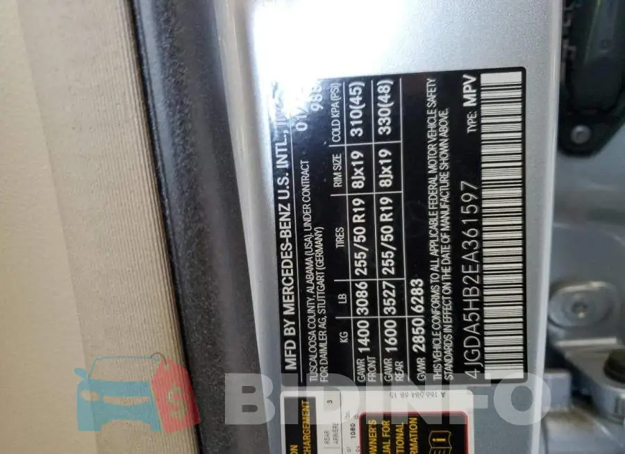 4JGDA5HB2EA361597 Photo# 13