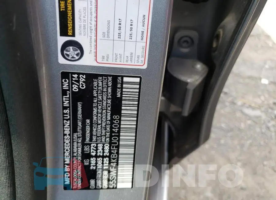 55SWF4KB4FU014068 Photo# 12
