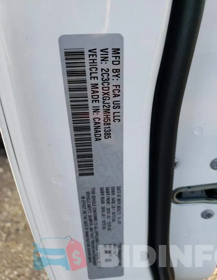 2C3CDXGJ2MH581385 Photo# 13