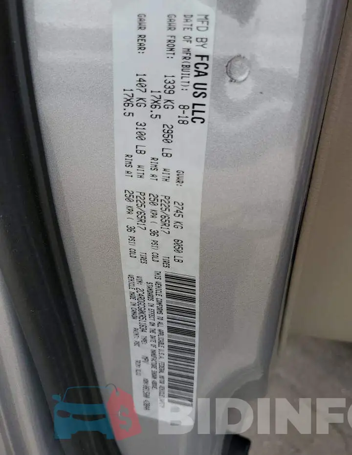 2C4RDGCG0KR511634 Photo# 14