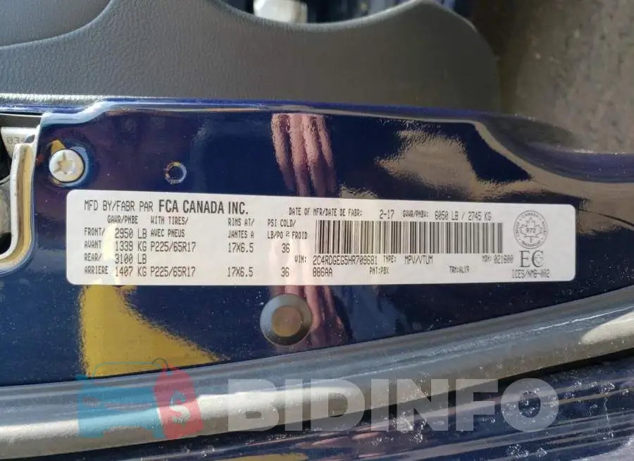 2C4RDGEG5HR709681 Photo# 13