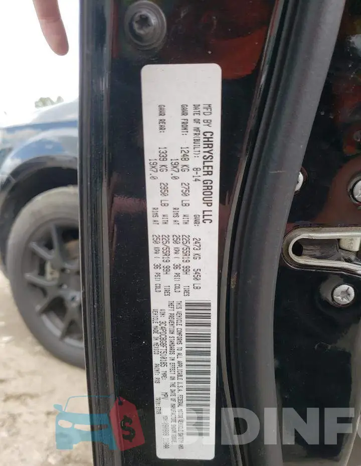 3C4PDCBG8FT510185 Photo# 13