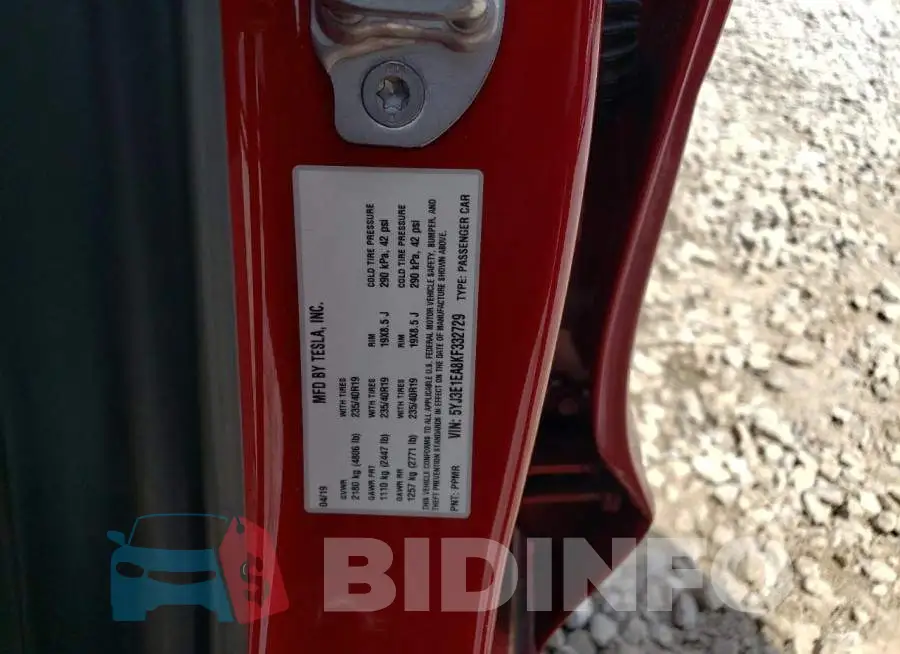 5YJ3E1EA8KF332729 Photo# 12