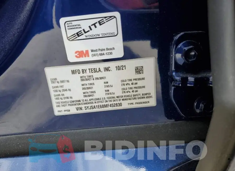 5YJSA1E68MF452830 Photo# 13
