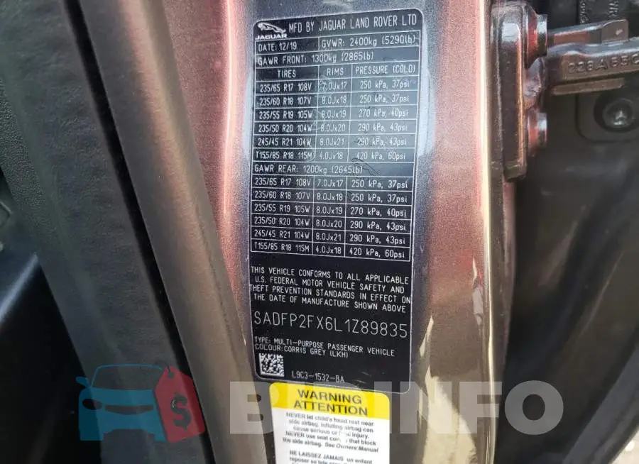 SADFP2FX6L1Z89835 Photo# 13