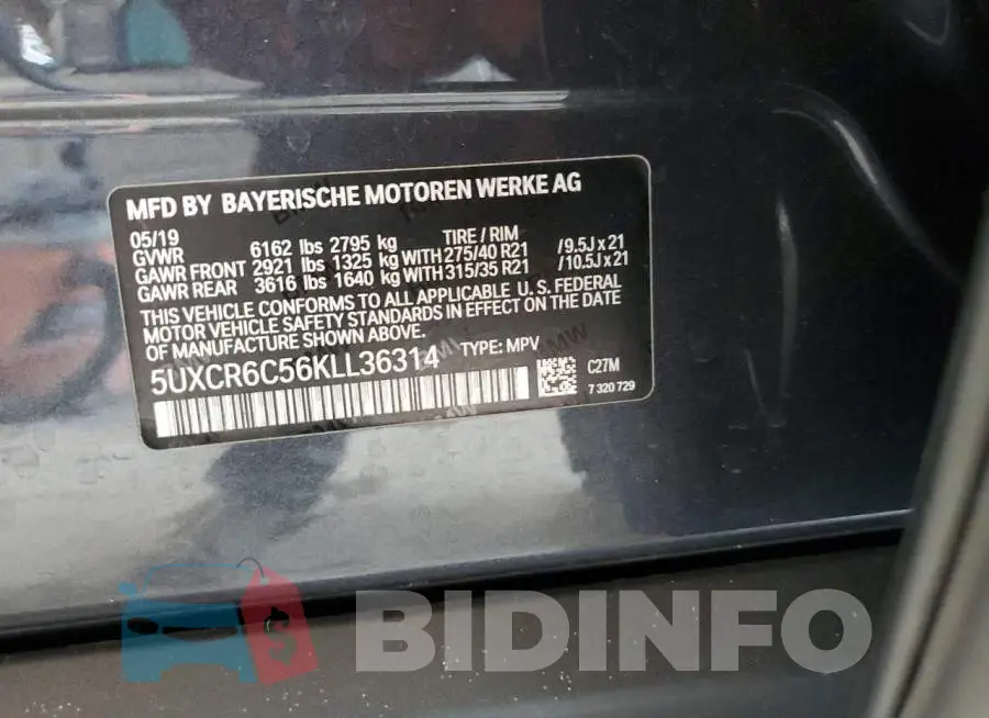 5UXCR6C56KLL36314 Photo# 13