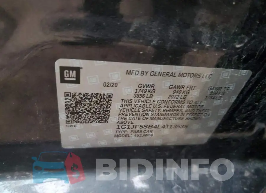 1G1JF5SB4L4113535 Photo# 12