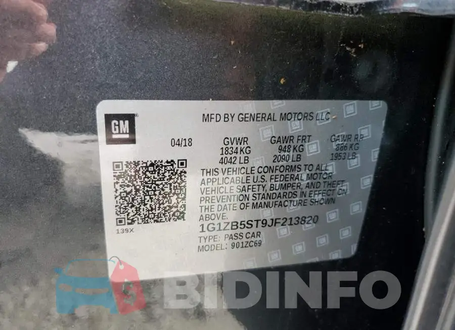 1G1ZB5ST9JF213820 Photo# 12