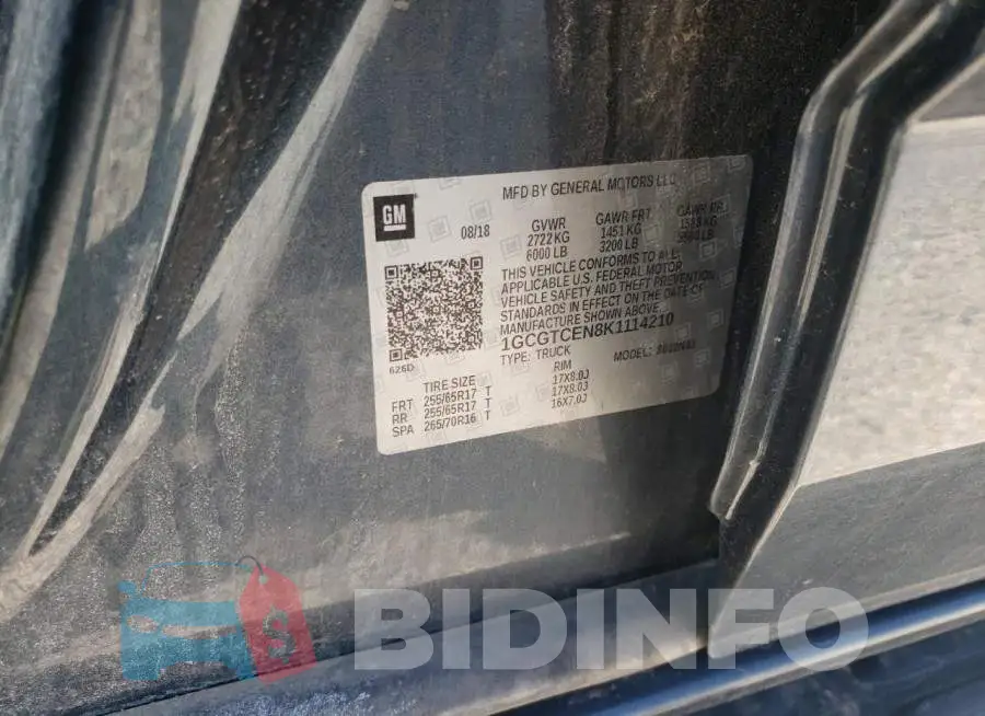 1GCGTCEN8K1114210 Photo# 12