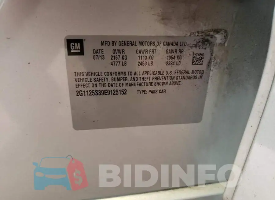 2G1125S39E9125152 Photo# 13