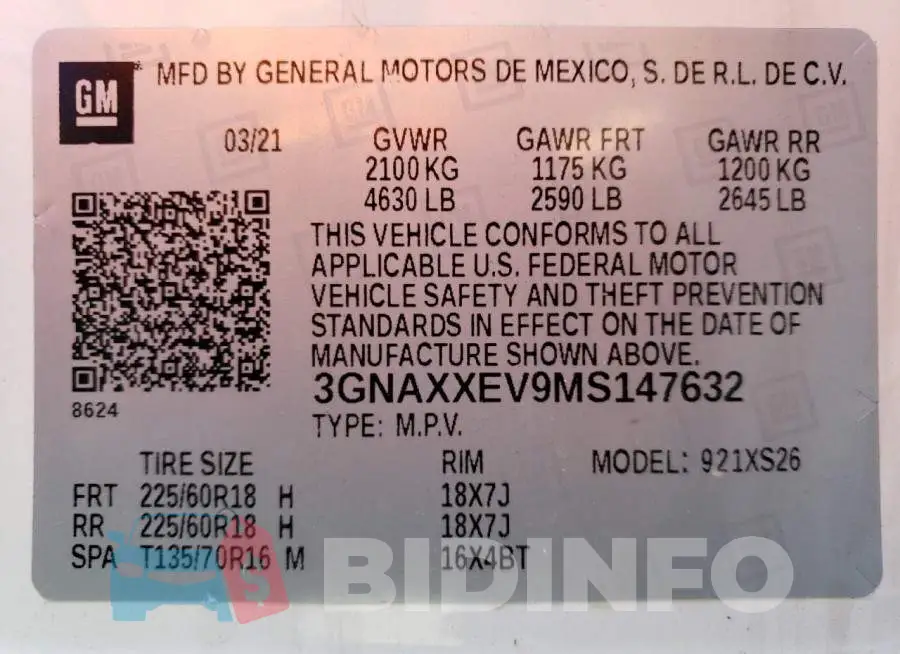 3GNAXXEV9MS147632 Photo# 13