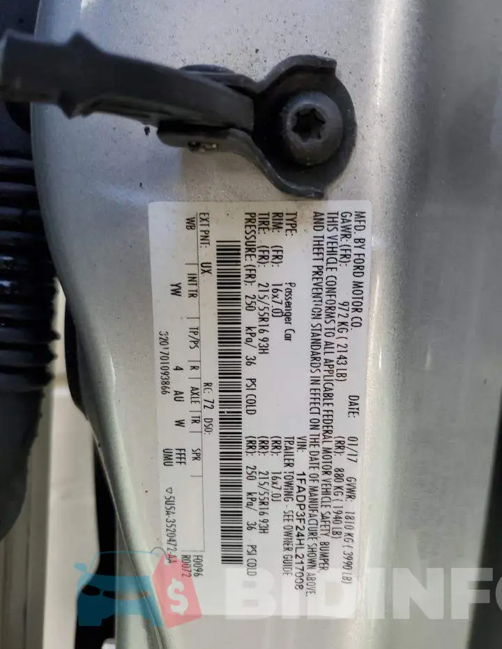 1FADP3F24HL217008 Photo# 12