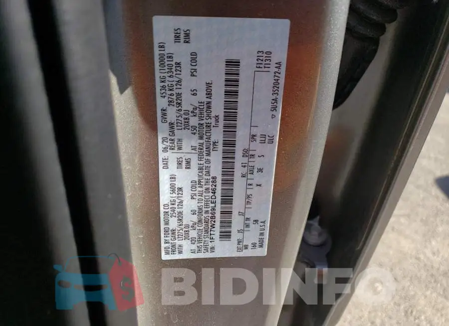 1FT7W2B69LED46288 Photo# 12