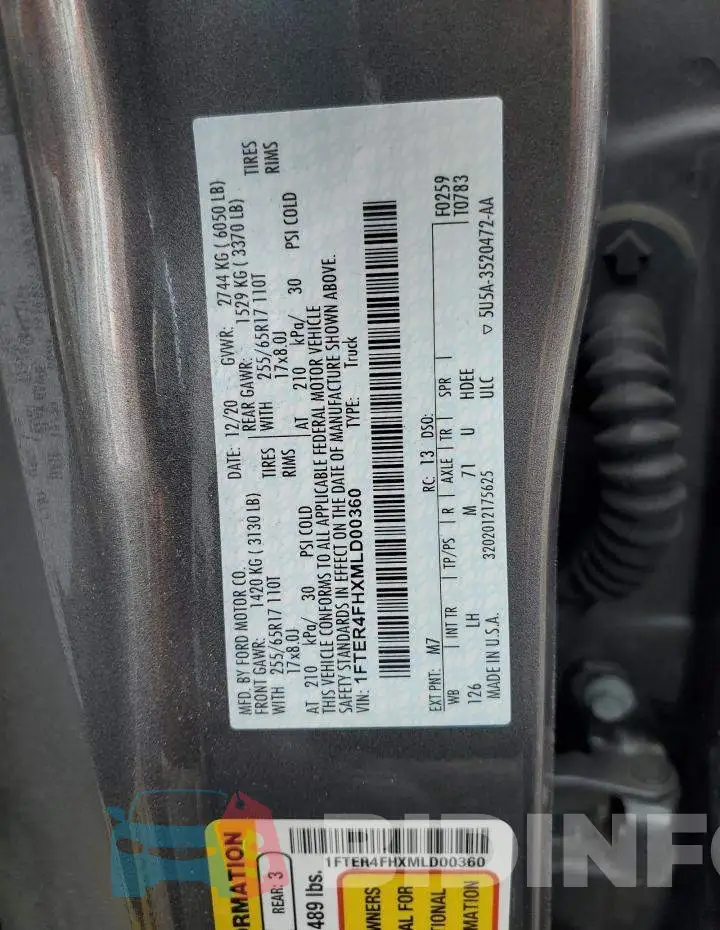 1FTER4FHXMLD00360 Photo# 12