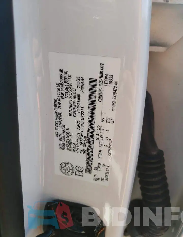 1FTFW1EF3HFB70311 Photo# 10