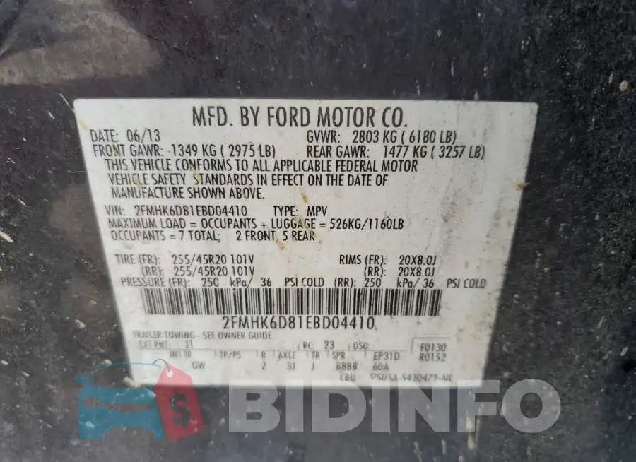 2FMHK6D81EBD04410 Photo# 13